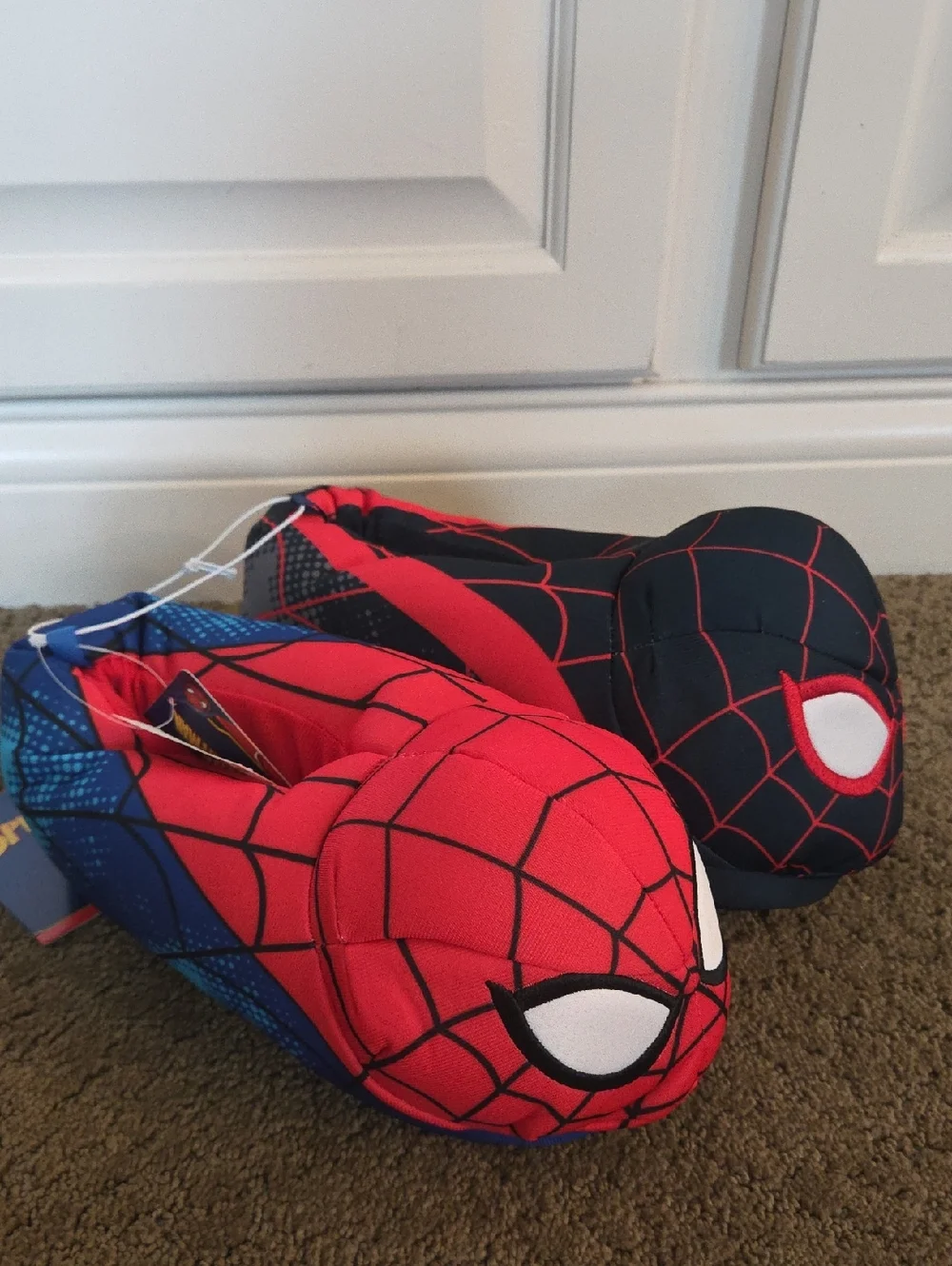 Boys Girls Marvel SPIDER-MAN & Miles Morales Slippers Size 11/12 2/3 4/5 NWT
